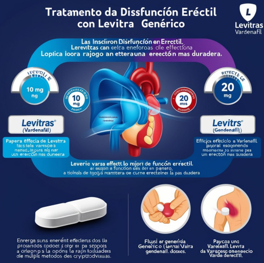 Tratamiento farmacológico de la disfunción eréctil con Levitra genérico (vardenafilo)