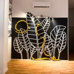 Banana Leaves Mural