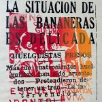 Screenprint of newspaper article and protest, Honduras & Screenprint of newspaper article over "Chiquita" tote bag