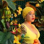 Yellow Bird in Banana Tree